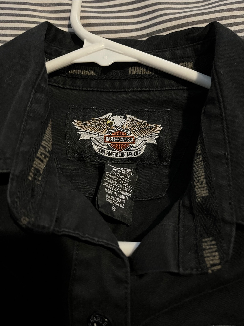 Harley Davidson button up shirt
